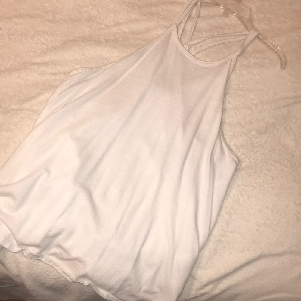hollister white tank